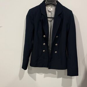 Elegant Black Double-Breasted Women's Blazer